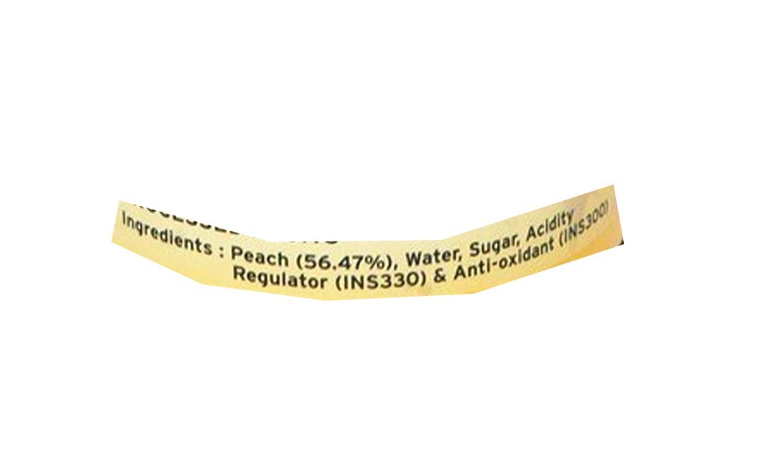 Neo Yellow Peach Halves    Tin  425 grams